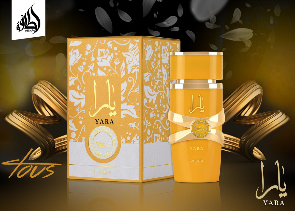 Lattafa Yara Tous, detaliu flacon apă de parfum