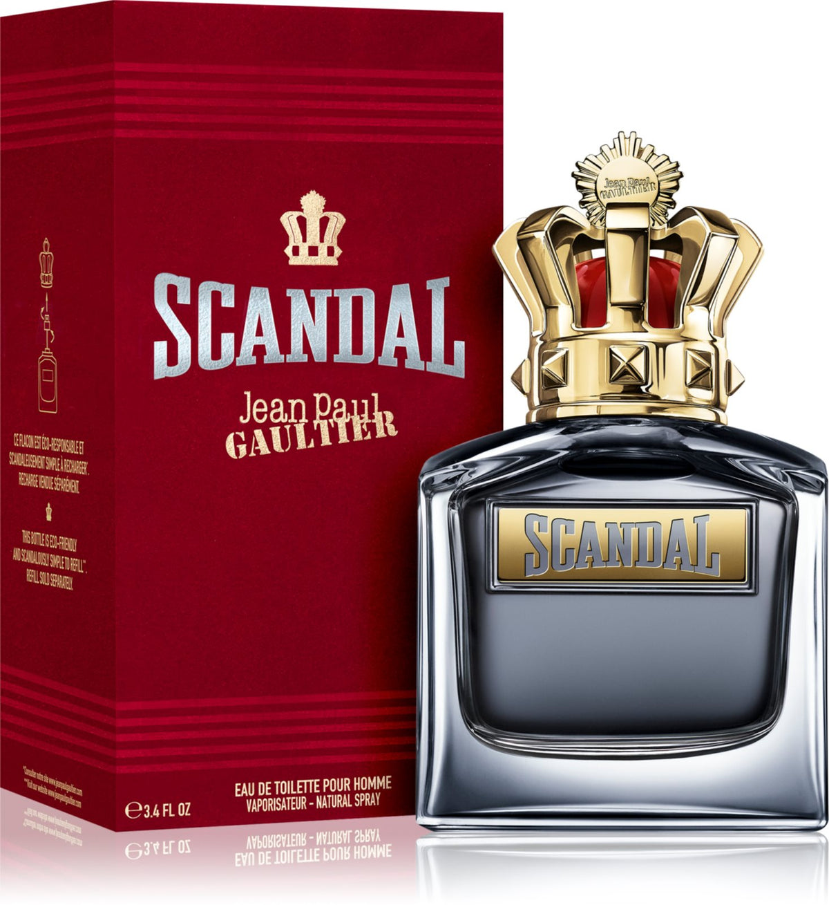 Jean Paul Gaultier Scandal Pour Homme, detaliu flacon apă de toaletă